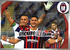 Cromo Crotone Falcinelli / Cordaz - Calciatori 2016-2017 - Panini