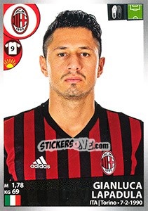 Sticker Gianluca Lapadula - Calciatori 2016-2017 n. 331 - Panini