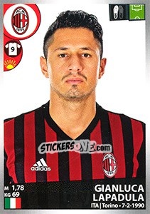 Figurina Gianluca Lapadula - Calciatori 2016-2017 - Panini