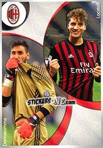 Figurina Milan Locatelli / Donnarumma - Calciatori 2016-2017 - Panini