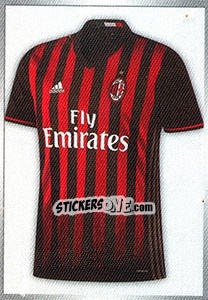 Sticker Maglia Milan - Calciatori 2016-2017 - Panini