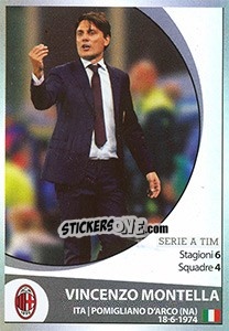 Cromo Vincenzo Montella - Calciatori 2016-2017 - Panini