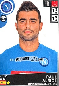 Sticker Raúl Albiol - Calciatori 2016-2017 - Panini