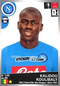 Figurina Kalidou Koulibaly - Calciatori 2016-2017 - Panini