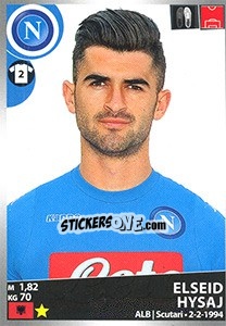 Cromo Elseid Hysaj - Calciatori 2016-2017 - Panini