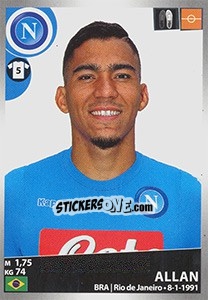 Sticker Allan - Calciatori 2016-2017 - Panini