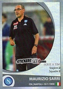 Sticker Maurizio Sarri - Calciatori 2016-2017 n. 368 - Panini