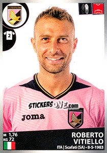 Figurina Roberto Vitiello - Calciatori 2016-2017 - Panini