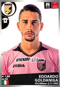 Cromo Edoardo Goldaniga - Calciatori 2016-2017 - Panini