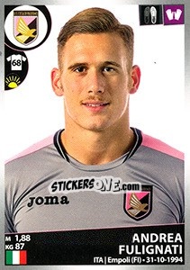 Sticker Andrea Fulignati - Calciatori 2016-2017 n. 373 - Panini