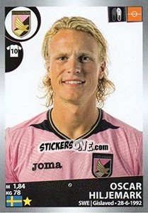 Sticker Oscar Hiljemark - Calciatori 2016-2017 n. 384 - Panini