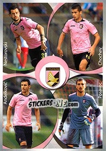 Cromo Palermo Posavec / Andelkovic / Chochev / Nestorovski - Calciatori 2016-2017 - Panini