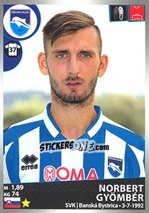 Sticker Norbert Gyömbér - Calciatori 2016-2017 n. 398 - Panini
