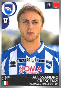 Figurina Alessandro Crescenzi - Calciatori 2016-2017 - Panini