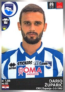 Sticker Dario Župaric - Calciatori 2016-2017 n. 406 - Panini