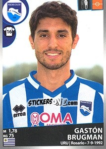 Sticker Gastón Brugman - Calciatori 2016-2017 n. 411 - Panini