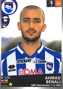 Figurina Ahmad Benali - Calciatori 2016-2017 - Panini