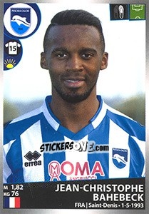 Sticker Jean-Christophe Bahebeck - Calciatori 2016-2017 n. 418 - Panini
