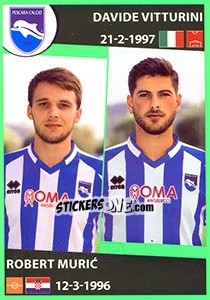Sticker Davide Vitturini / Robert Muric - Calciatori 2016-2017 n. 420 - Panini