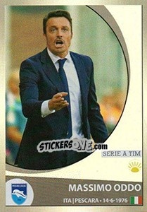 Sticker Massimo Oddo - Calciatori 2016-2017 n. 424 - Panini