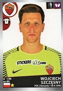 Figurina Wojciech Szczęsny - Calciatori 2016-2017 - Panini