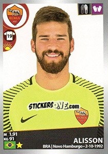 Sticker Alisson - Calciatori 2016-2017 n. 429 - Panini