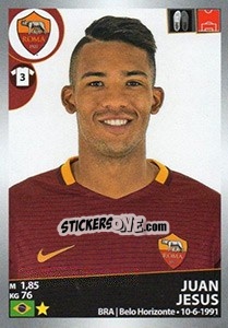 Sticker Juan Jesus - Calciatori 2016-2017 n. 431 - Panini