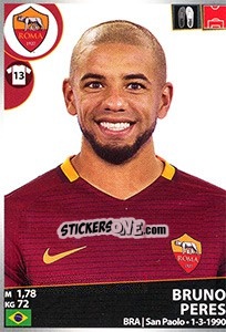 Cromo Bruno Peres - Calciatori 2016-2017 - Panini