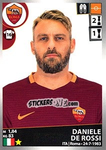 Sticker Daniele De Rossi - Calciatori 2016-2017 n. 436 - Panini
