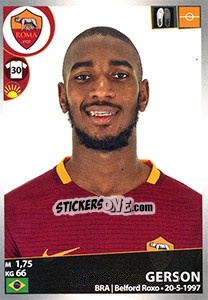 Sticker Gerson - Calciatori 2016-2017 n. 440 - Panini