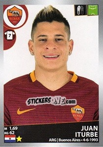 Figurina Juan Iturbe - Calciatori 2016-2017 - Panini