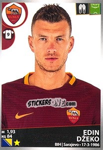 Figurina Edin Džeko - Calciatori 2016-2017 - Panini