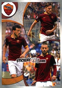 Sticker Totti / Daniele De Rossi / Florenzi - Calciatori 2016-2017 n. 447 - Panini