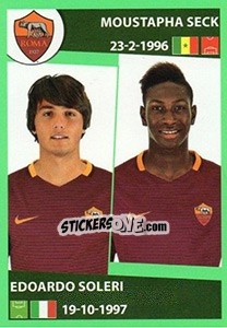 Sticker Moustapha Seck / Edoardo Soleri - Calciatori 2016-2017 - Panini