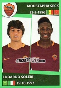 Sticker Moustapha Seck / Edoardo Soleri - Calciatori 2016-2017 n. 448 - Panini