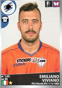 Sticker Emiliano Viviano - Calciatori 2016-2017 n. 456 - Panini