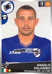 Sticker Angelo Palombo - Calciatori 2016-2017 n. 462 - Panini
