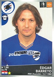 Cromo Édgar Barreto - Calciatori 2016-2017 n. 464 - Panini