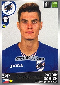 Figurina Patrik Schick - Calciatori 2016-2017 - Panini