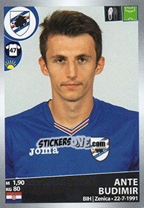 Sticker Ante Budimir - Calciatori 2016-2017 n. 472 - Panini