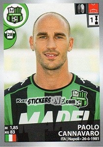 Sticker Paolo Cannavaro - Calciatori 2016-2017 n. 481 - Panini
