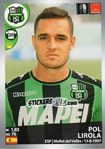 Cromo Pol Lirola - Calciatori 2016-2017 - Panini