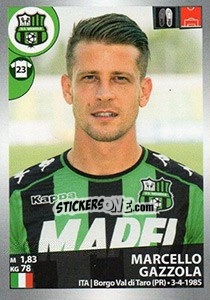 Sticker Marcello Gazzola - Calciatori 2016-2017 n. 489 - Panini
