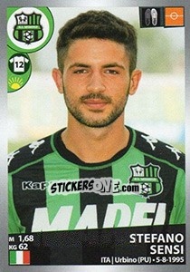 Sticker Stefano Sensi - Calciatori 2016-2017 n. 492 - Panini