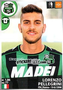 Sticker Lorenzo Pellegrini - Calciatori 2016-2017 - Panini