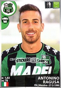 Sticker Antonino Ragusa - Calciatori 2016-2017 n. 497 - Panini