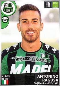 Figurina Antonino Ragusa - Calciatori 2016-2017 - Panini