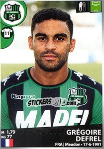 Figurina Grégoire Defrel - Calciatori 2016-2017 - Panini