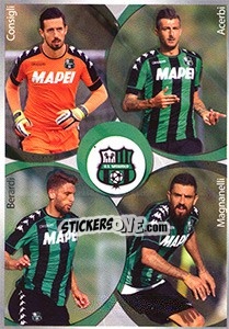 Cromo Consigli / Acerbi / Magnanelli / Berardi - Calciatori 2016-2017 - Panini