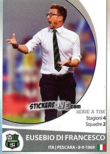 Sticker Eusebio Di Francesco - Calciatori 2016-2017 - Panini